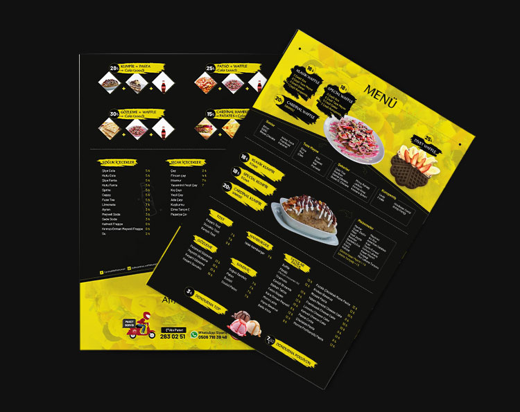 Restoran Menü Tasarımı