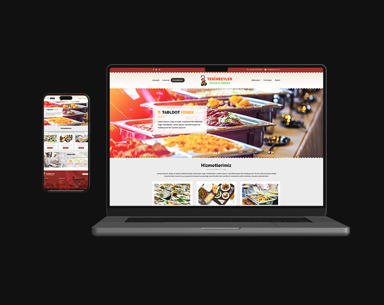 Yemek Firması Web Site Tasarım Çalışması