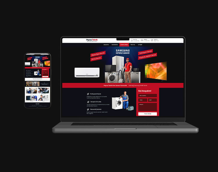 Teknik Servis Web Site Tasarım Çalışması