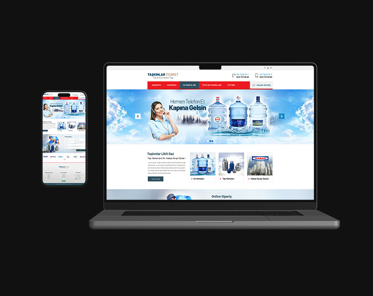 Tüp & Su Web Site Tasarımı