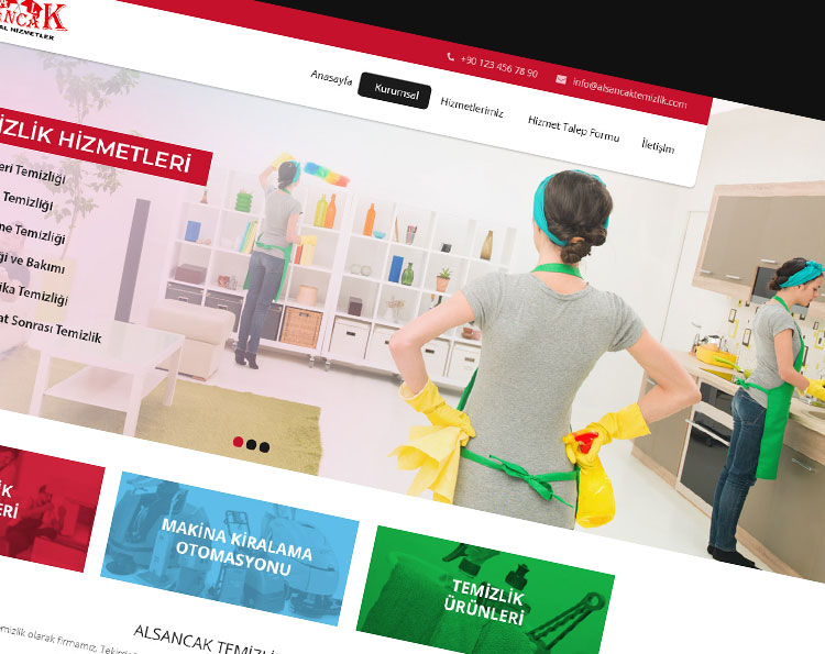 Temizlik Firması Web Site Tasarım Çalışması