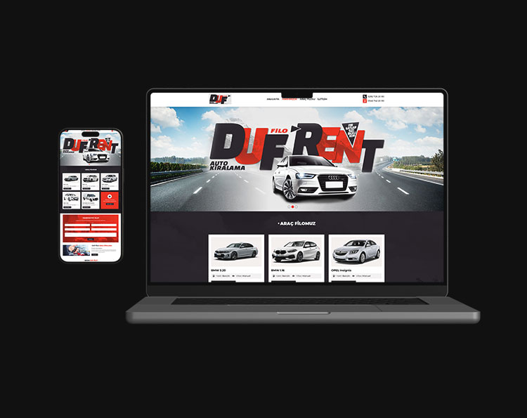 Rent a Car Web Site Tasarım Çalışması