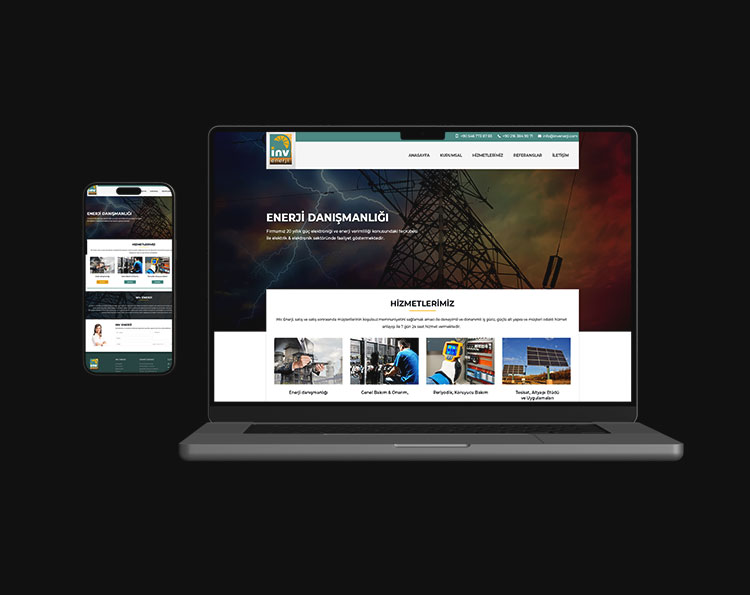 Enerji Kurumsal Web Site Tasarım Çalışması