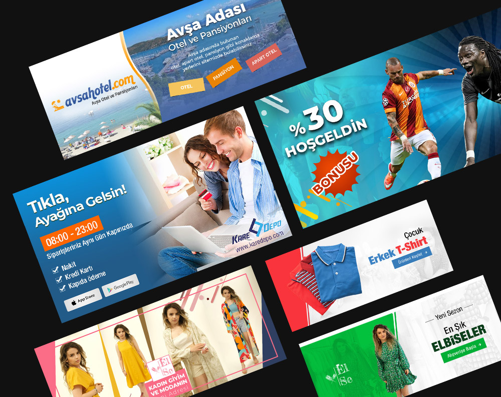 Slider Banner Tasarım Çalışmaları