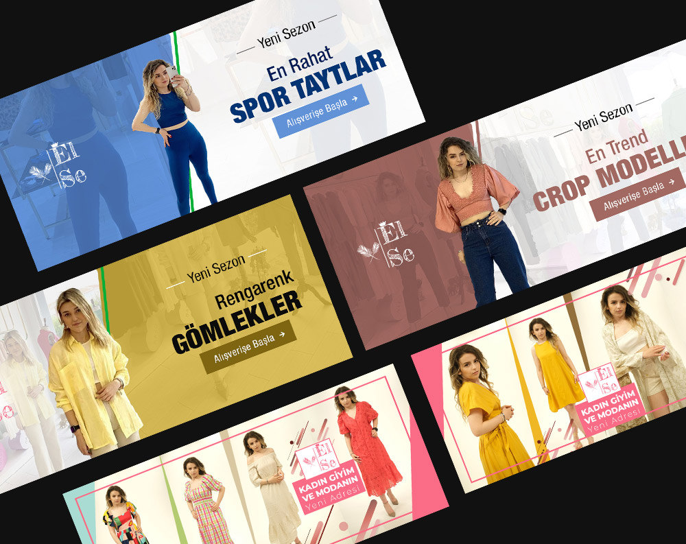 Slider Banner Tasarım Çalışmaları