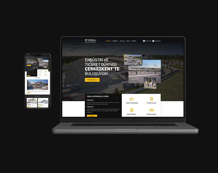 İnşaat Web Site Tasarım Çalışması